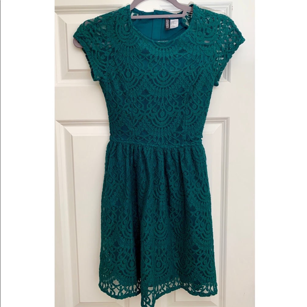 Teal H&M Lace Dress